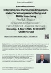 S4P@DESY Seminar: Internationale Rahmenbedingungen, zivile Forschungseinrichtung und Militärforschung