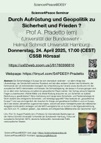 S4P@DESY: Durch Aufrüstung und Geopolitik zu Sicherheit und Frieden ?